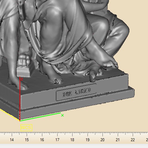 Bearbeitetes 3D-Modell im CAD-Programm – Basis für das Selektive Lasersintern bei PTZ
